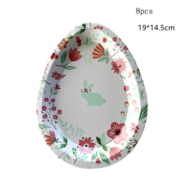 Easter Rabbit Paper Tableware Set