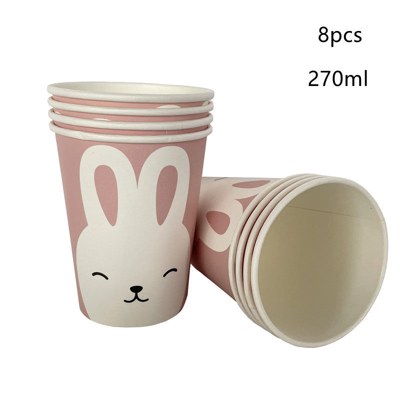 Easter Rabbit Paper Tableware Set