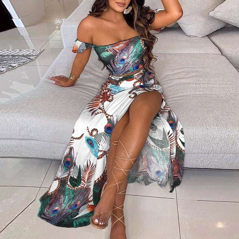 Summer Slim Bohemian Style Two Piece Dress