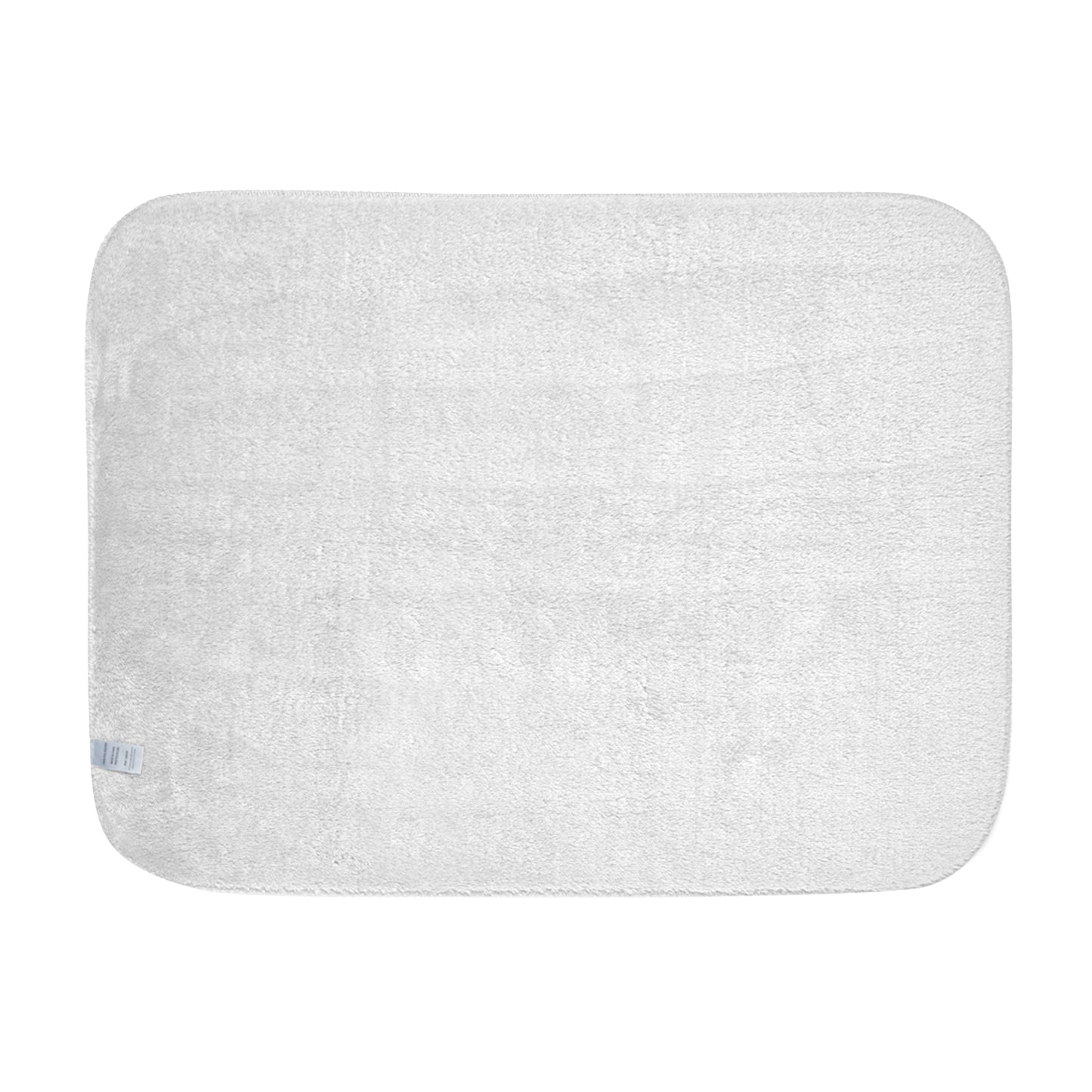Gray bath mat on a white background