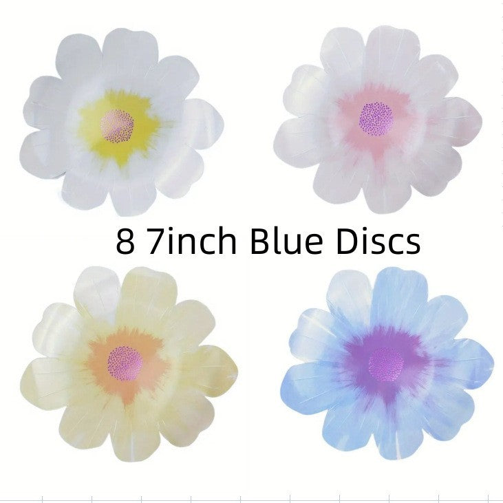Flower Shaped Disposable Paper Party Plates