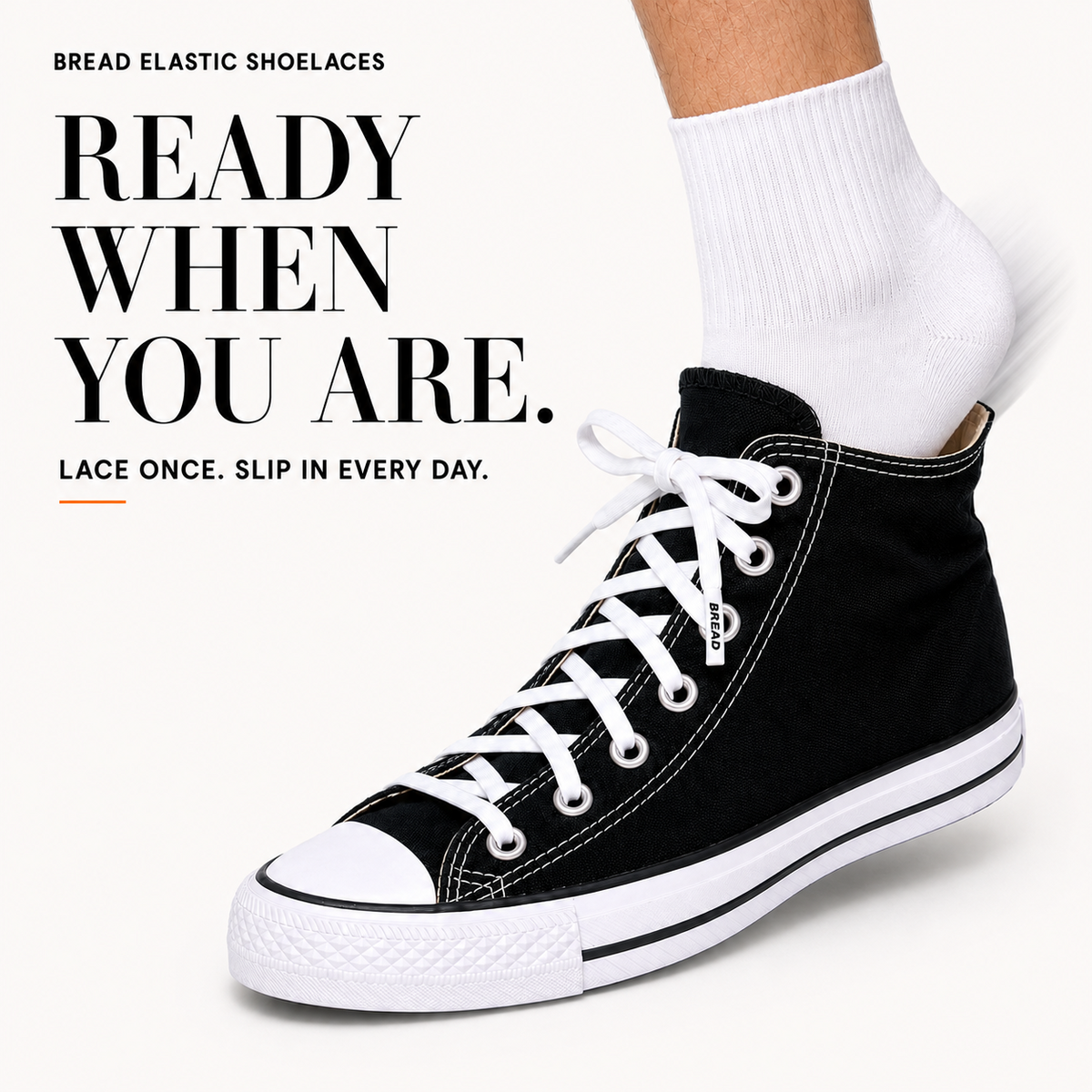 Cloud White Shoe Laces from Bread