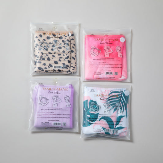 Tame the Mane Hair Wrap Turban Towel