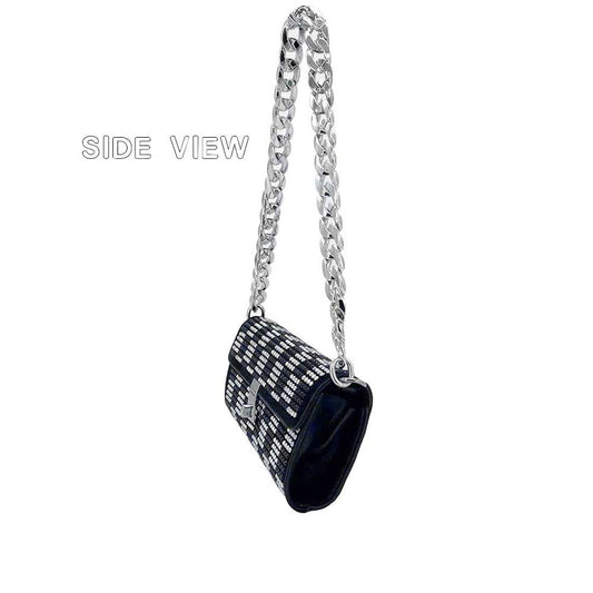 Spike-Stud Evening Clutch Shoulder Bag – Edgy Glamour for the Bold