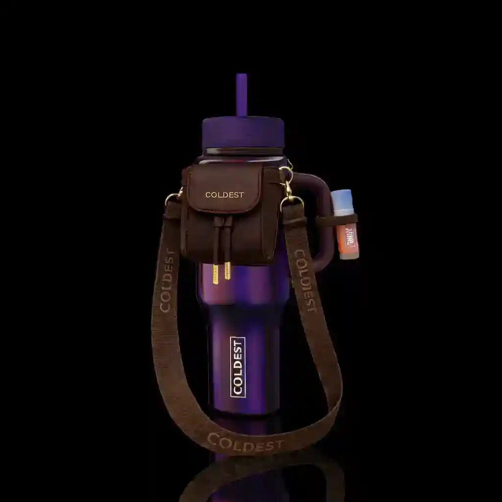 COLDEST Water Bottle with Mini Backpack, Squeeze Holder, Key Hanger, Mint Box