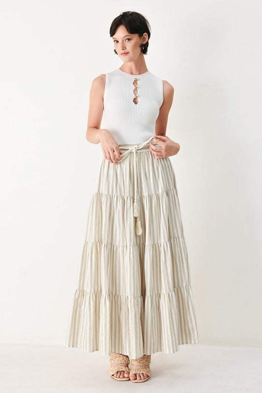 Hamptons Weekend Woven Maxi Skirt - Regular & Plus Size