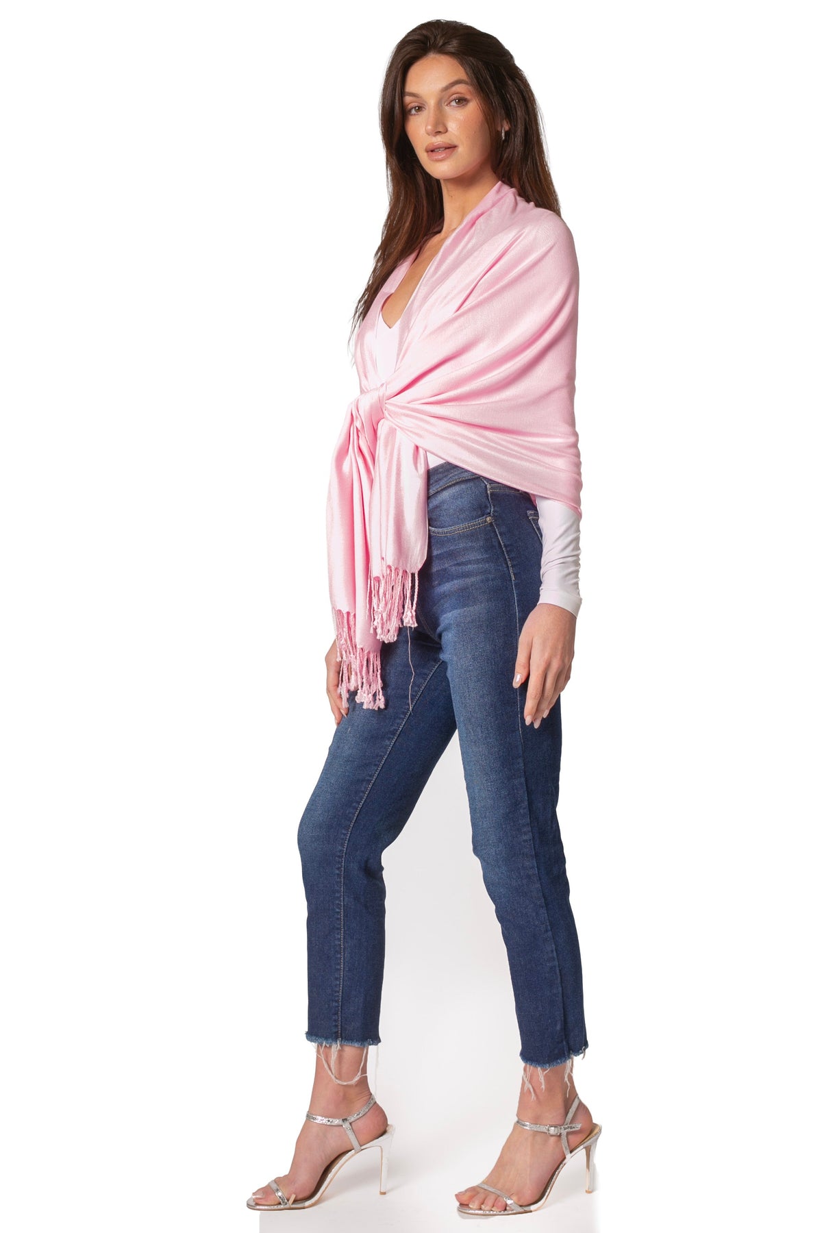Sakkas Bamboo Rayon Pashmina Shawl Wrap — 78" × 28" Oversized Stole