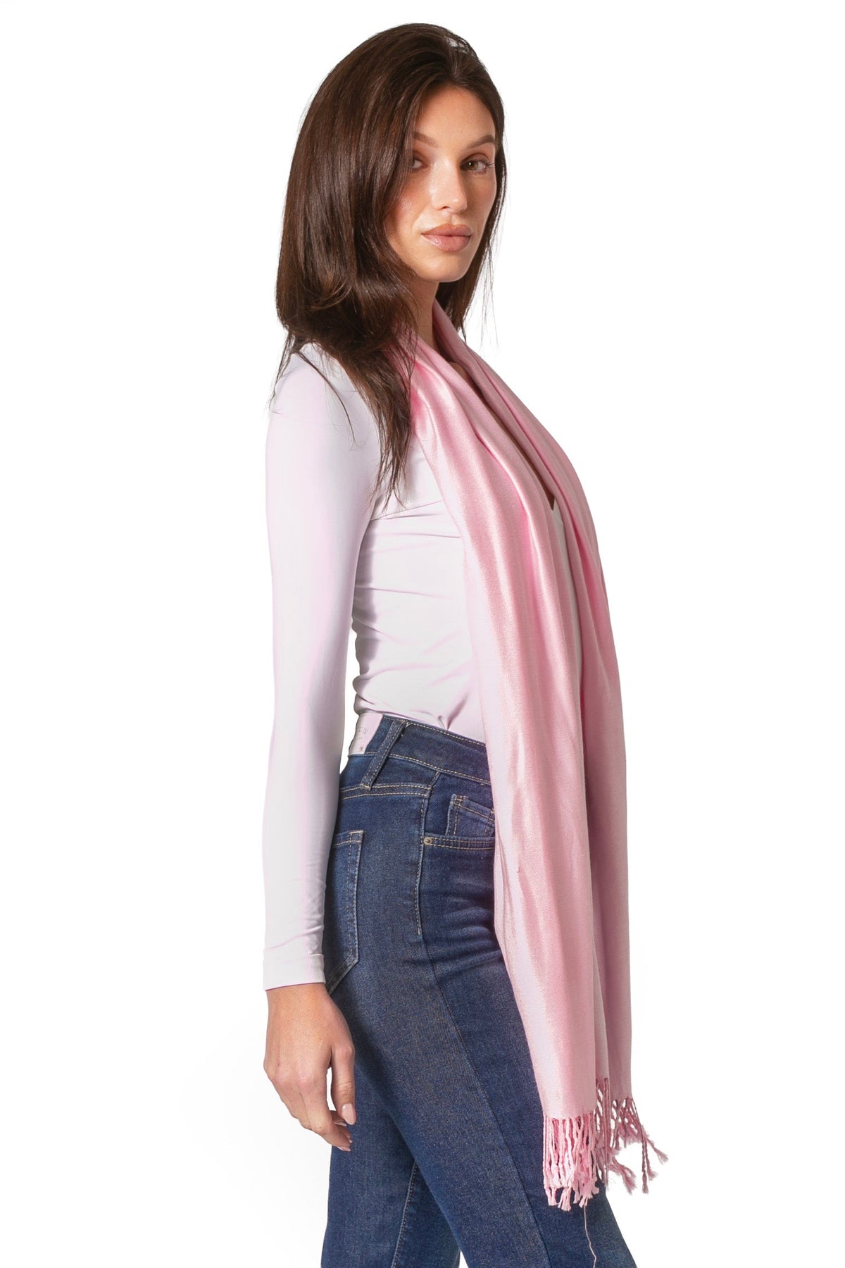 Sakkas Bamboo Rayon Pashmina Shawl Wrap — 78" × 28" Oversized Stole