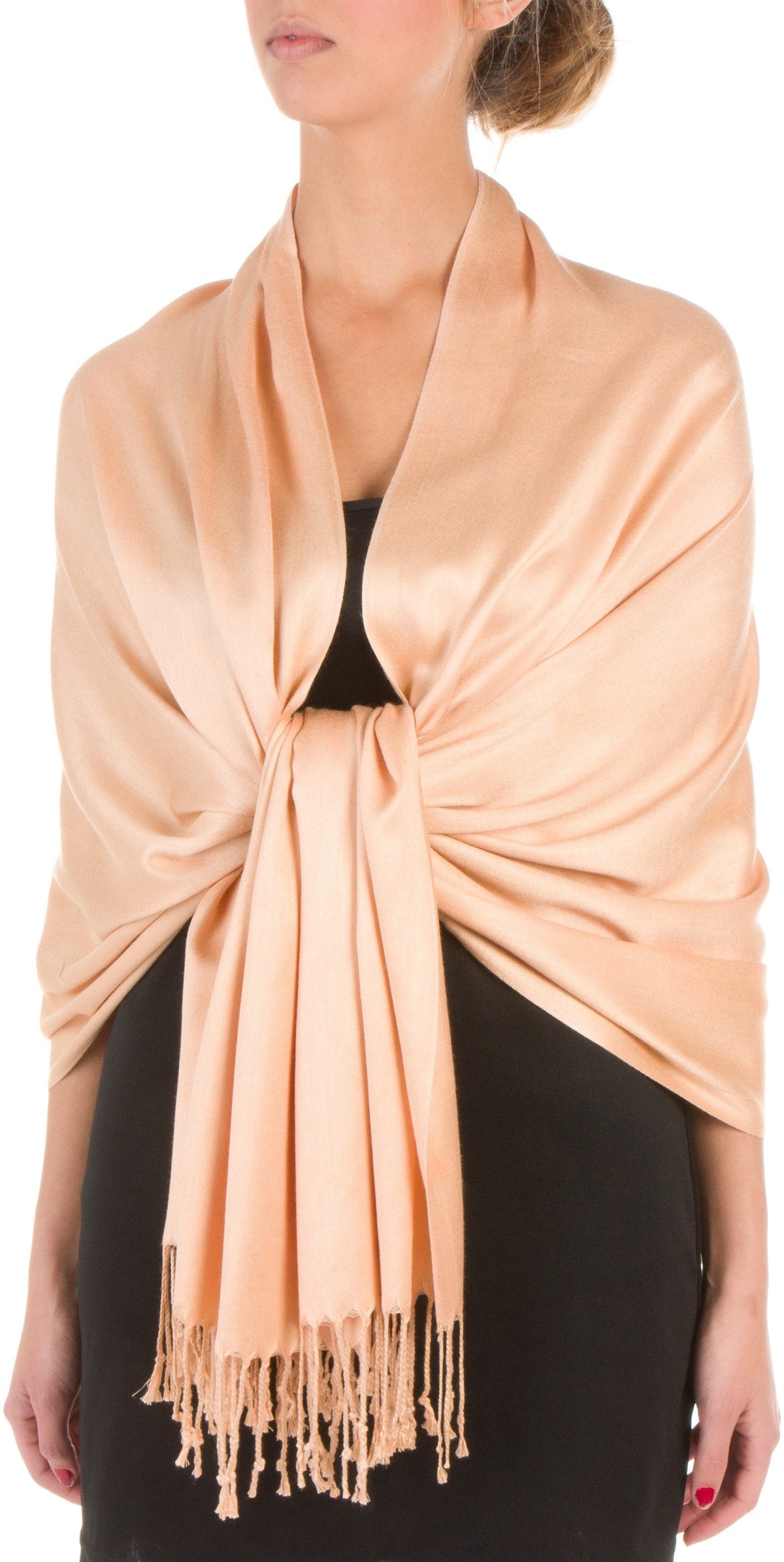 Sakkas Bamboo Rayon Pashmina Shawl Wrap — 78" × 28" Oversized Stole