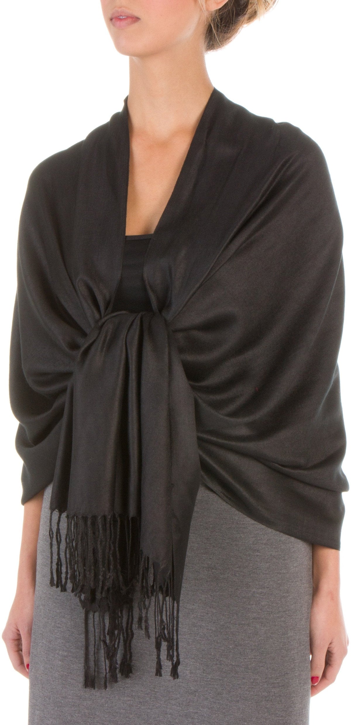 Sakkas Bamboo Rayon Pashmina Shawl Wrap — 78" × 28" Oversized Stole
