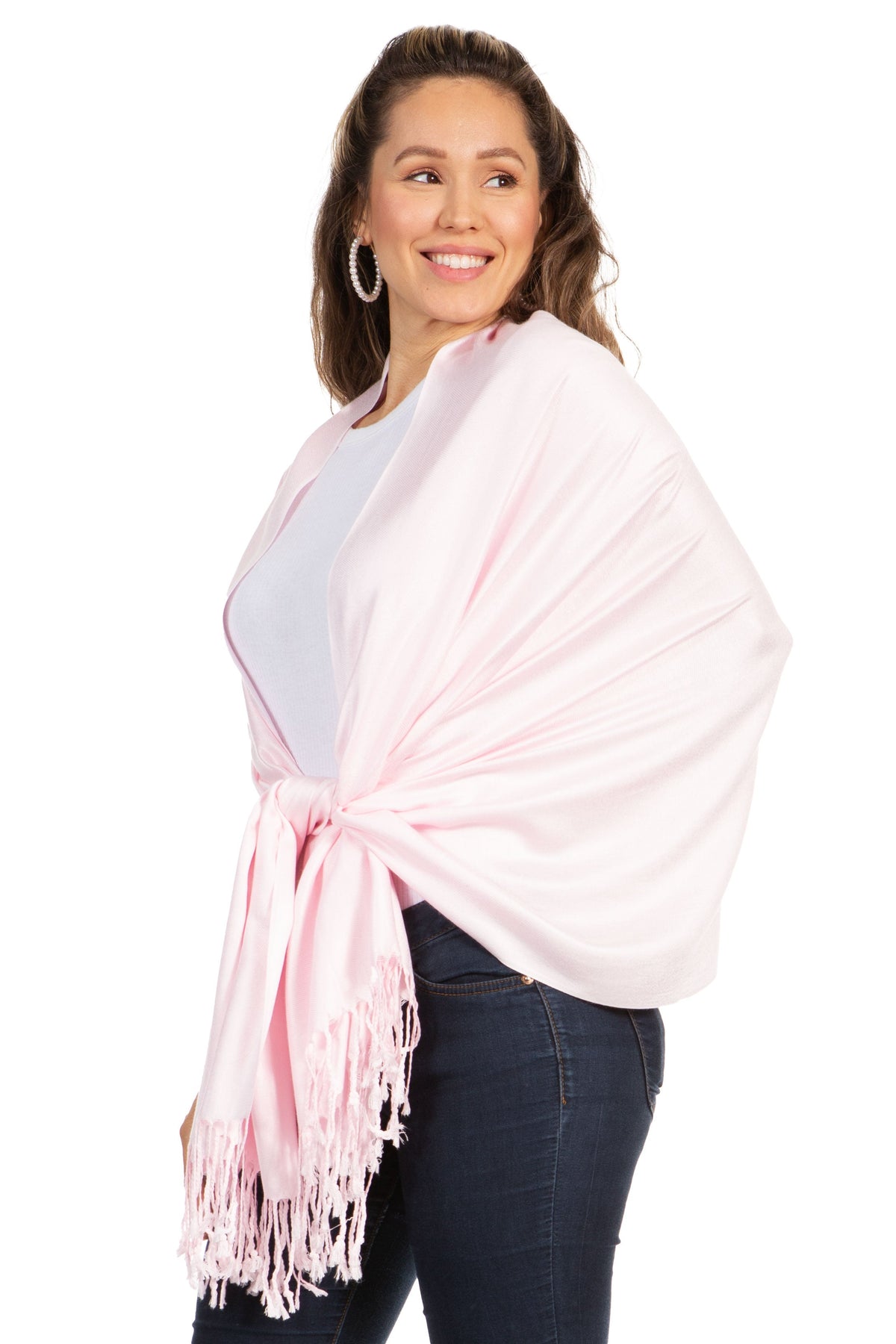 Sakkas Bamboo Rayon Pashmina Shawl Wrap — 78" × 28" Oversized Stole