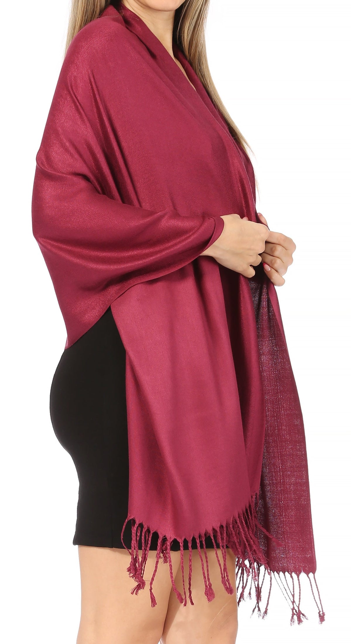 Sakkas Bamboo Rayon Pashmina Shawl Wrap — 78" × 28" Oversized Stole
