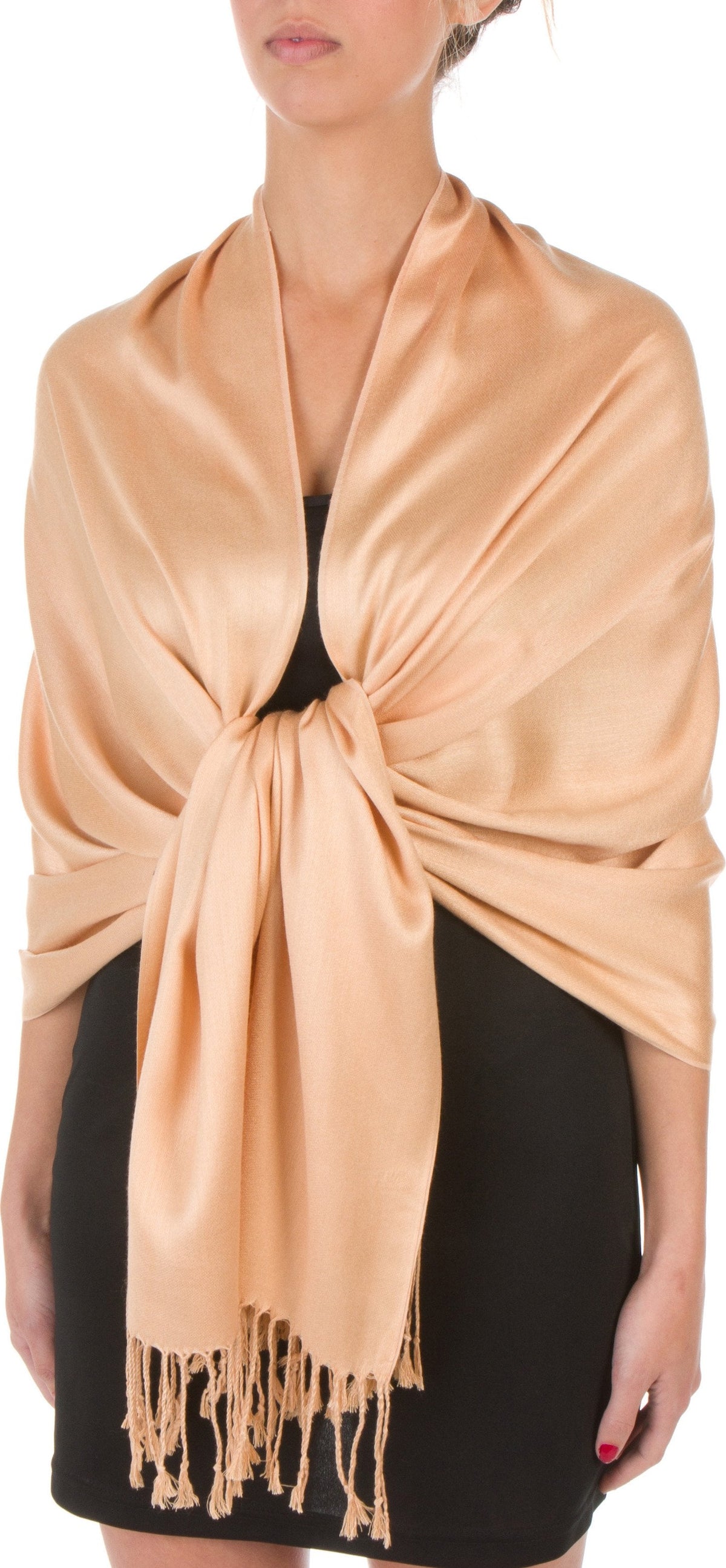 Sakkas Bamboo Rayon Pashmina Shawl Wrap — 78" × 28" Oversized Stole