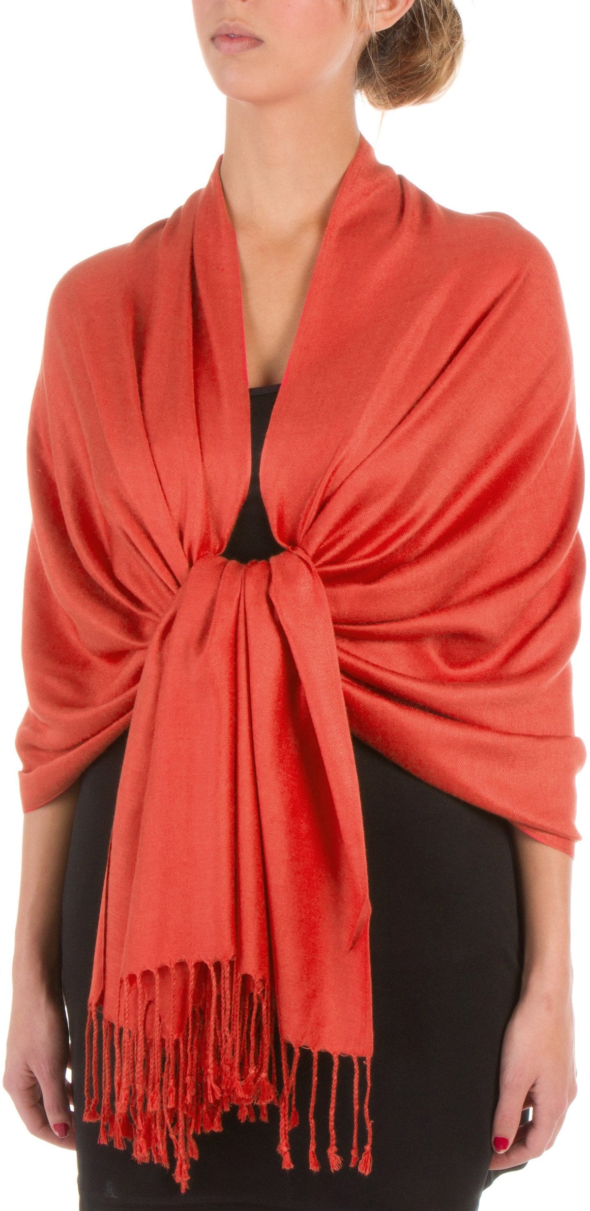 Sakkas Bamboo Rayon Pashmina Shawl Wrap — 78" × 28" Oversized Stole