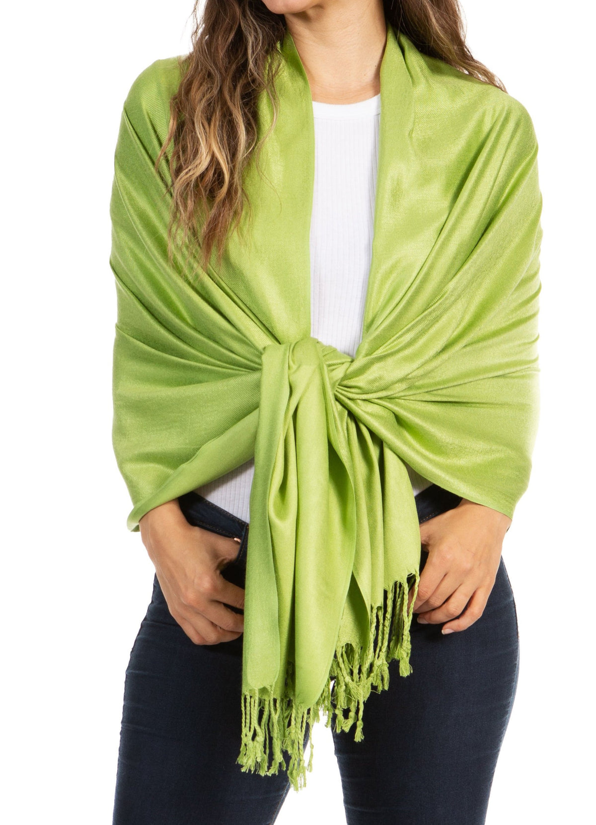 Sakkas Bamboo Rayon Pashmina Shawl Wrap — 78" × 28" Oversized Stole