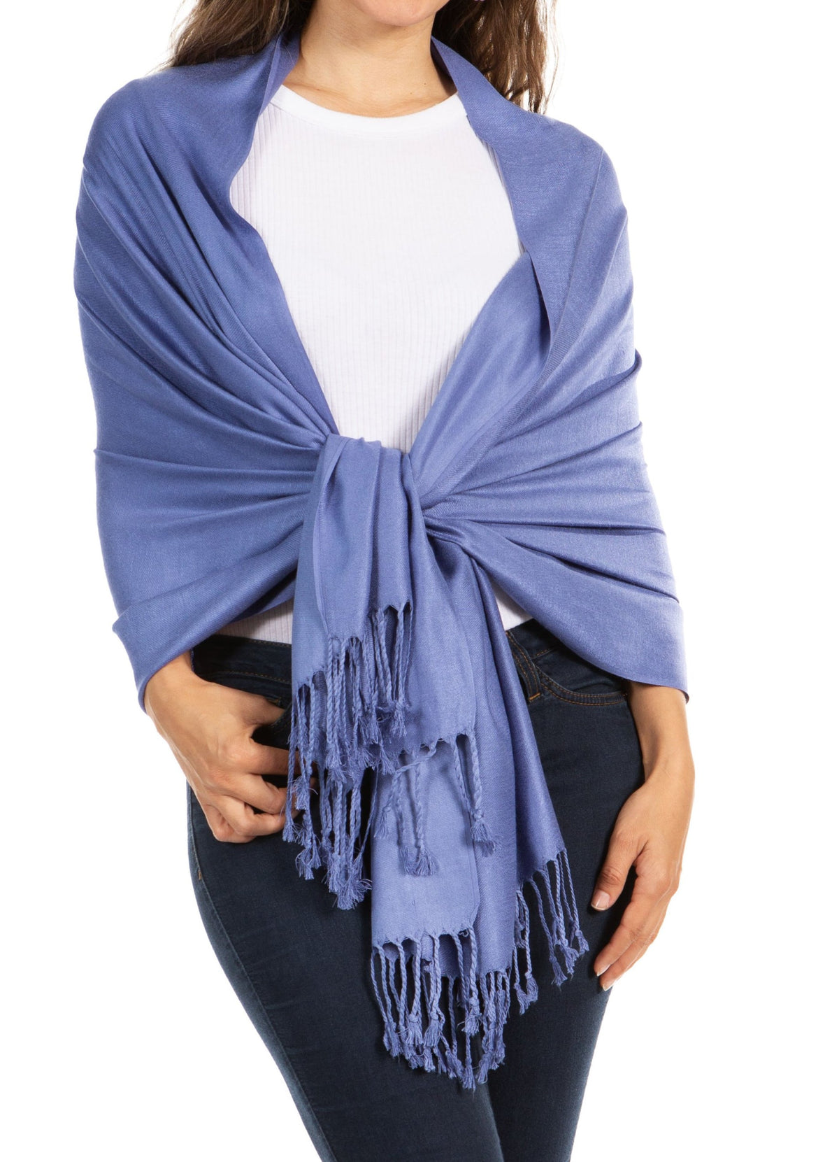 Sakkas Bamboo Rayon Pashmina Shawl Wrap — 78" × 28" Oversized Stole
