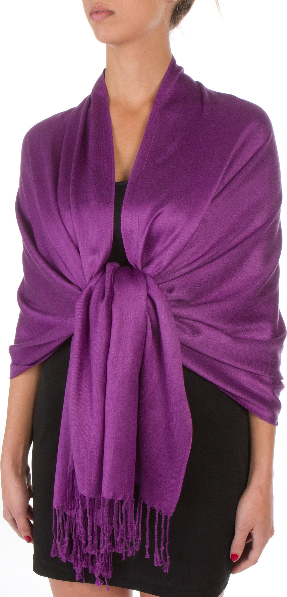 Sakkas Bamboo Rayon Pashmina Shawl Wrap — 78" × 28" Oversized Stole