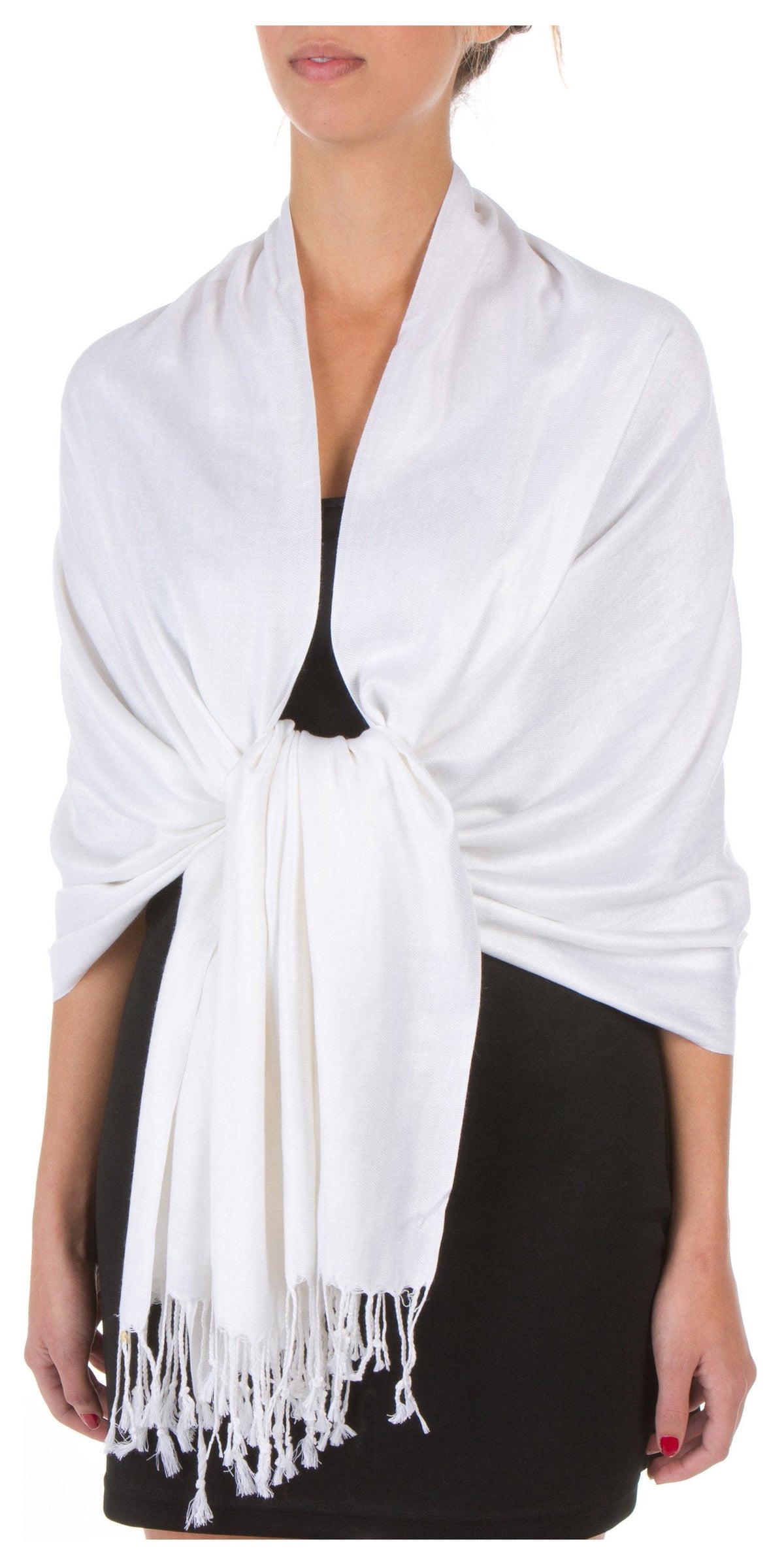 Sakkas Bamboo Rayon Pashmina Shawl Wrap — 78" × 28" Oversized Stole