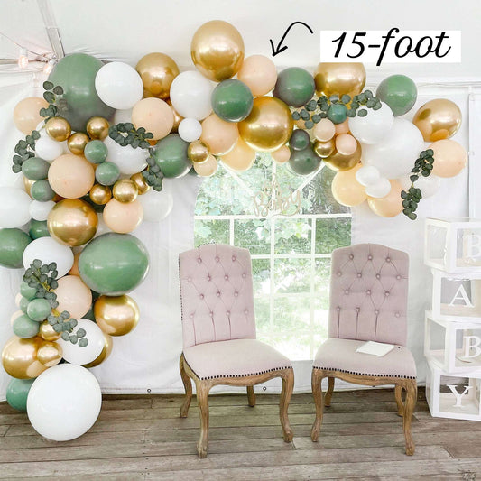 balloon garland actual size shown