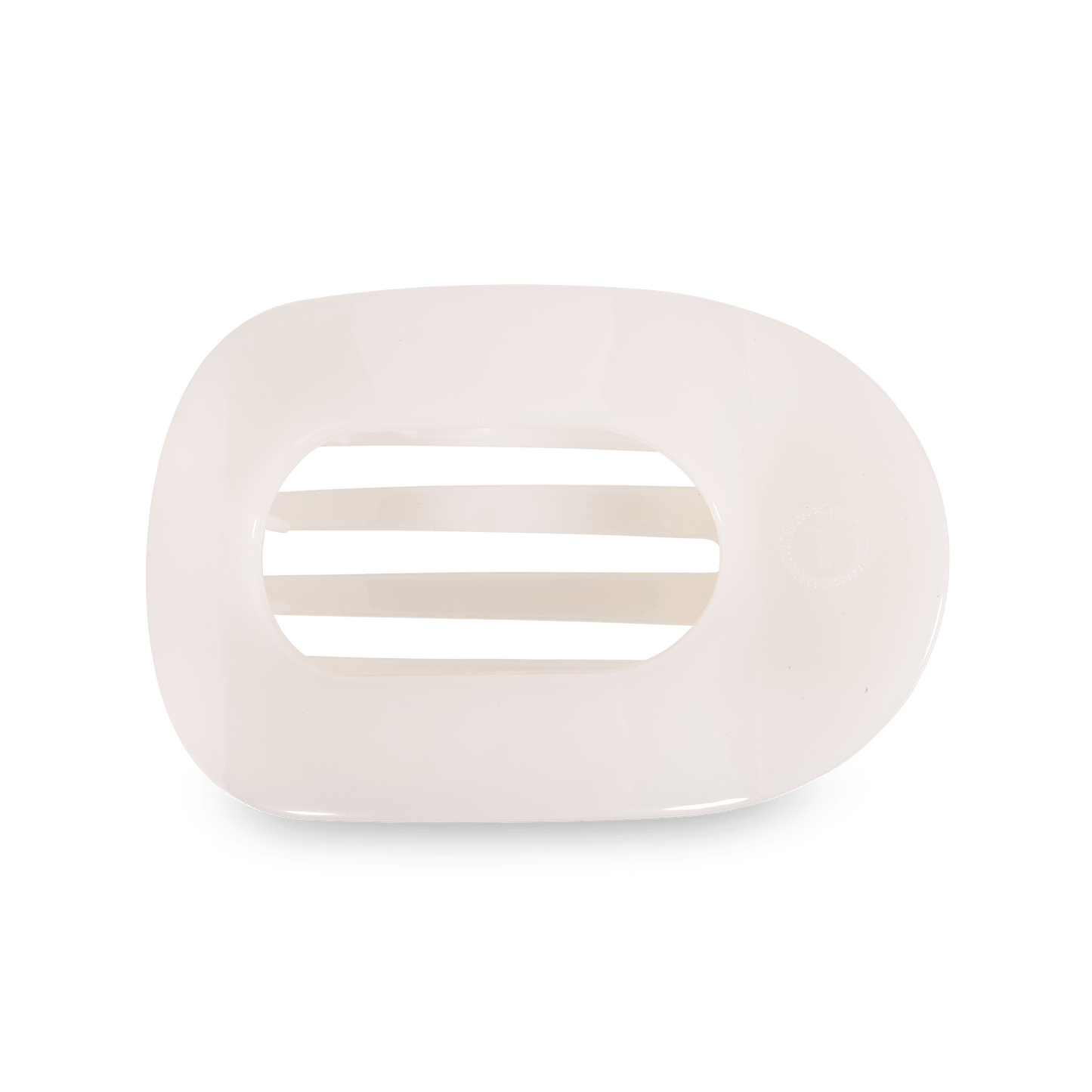 Rectangular soap with green stripes on a white background