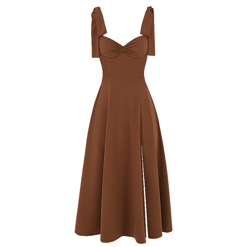 Chic French Resort Dress with Elegant Pastel & Summer Style