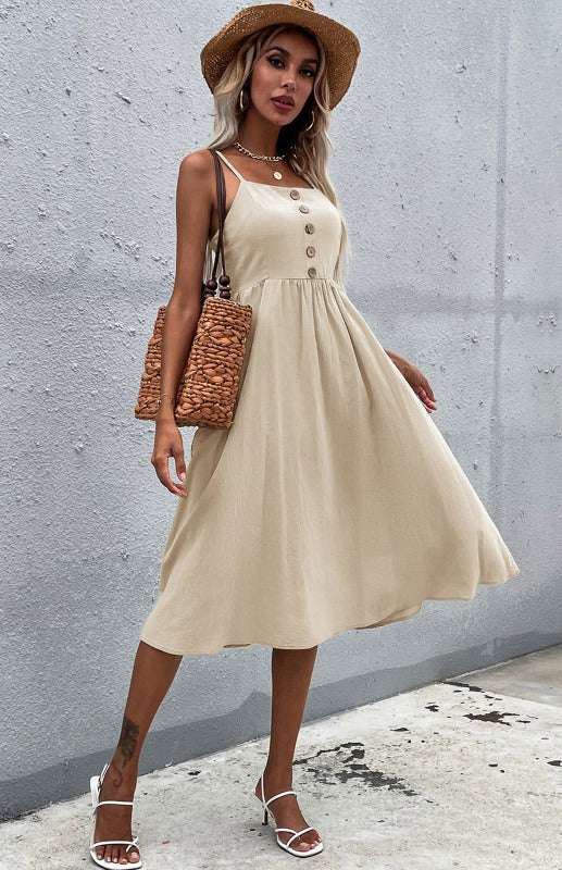 Easy Breezy Cotton Linen Dress