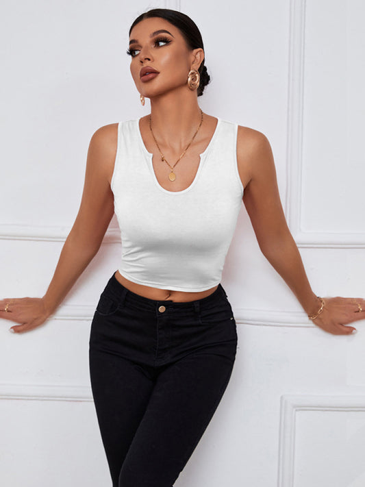 U-Neck Cropped Tank Top