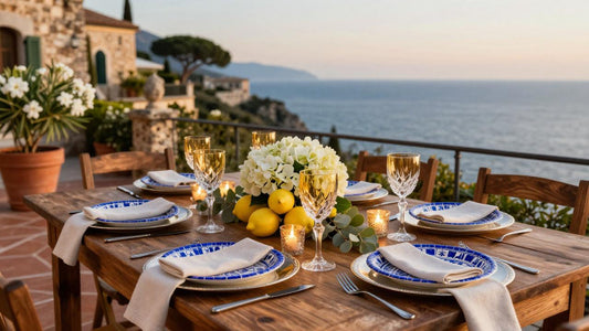 How to Plan an Italian Riviera-Themed Party | La Dolce Vita Tablescape Guide
