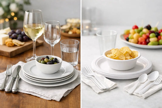 Reusable Versus Disposable Serveware for Parties