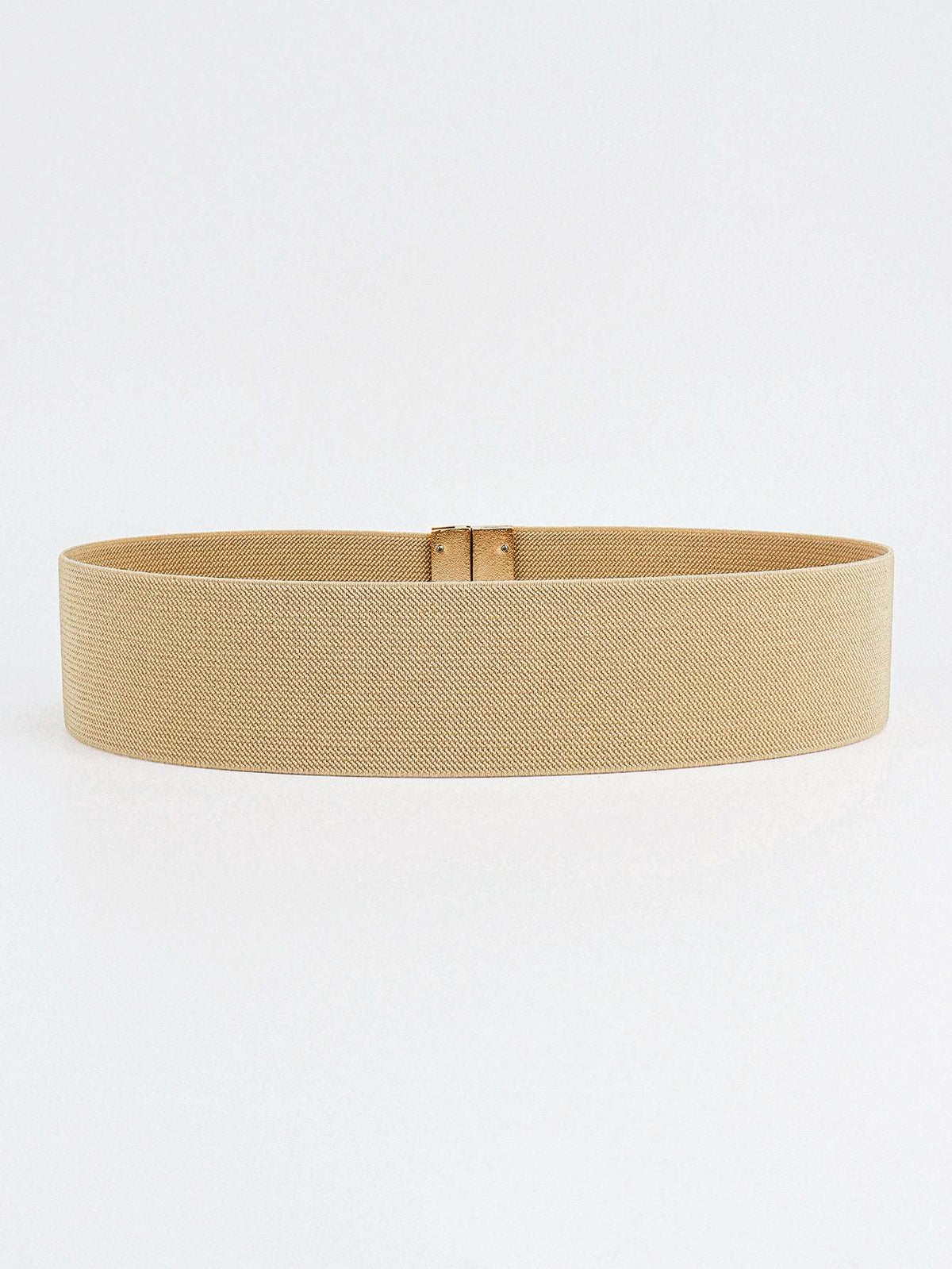 Beige belt on a white background