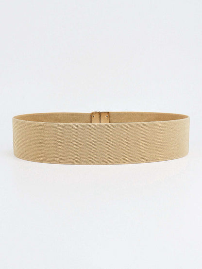 Beige belt on a white background