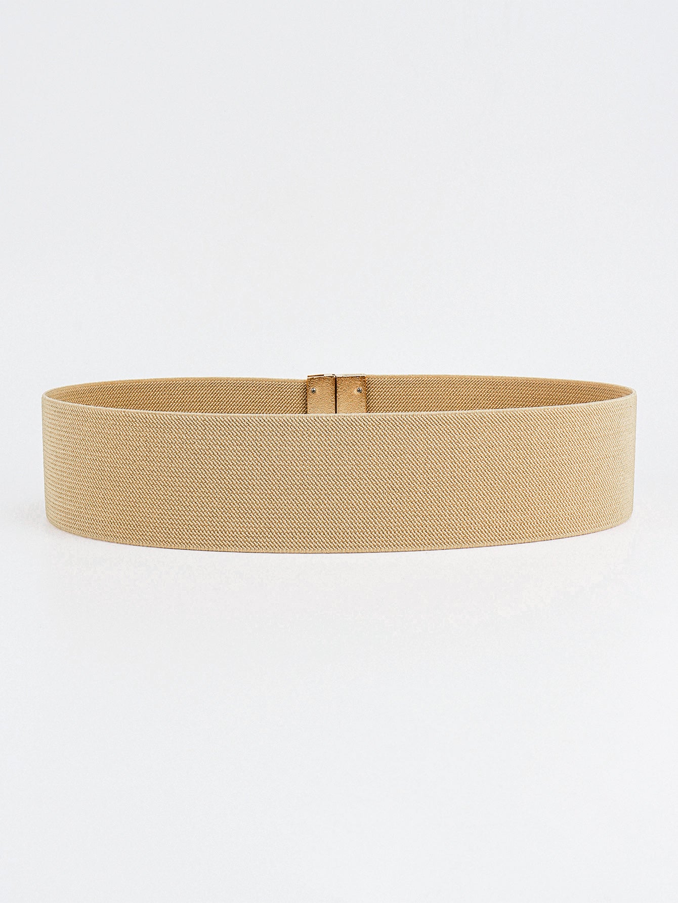 Beige belt on a white background