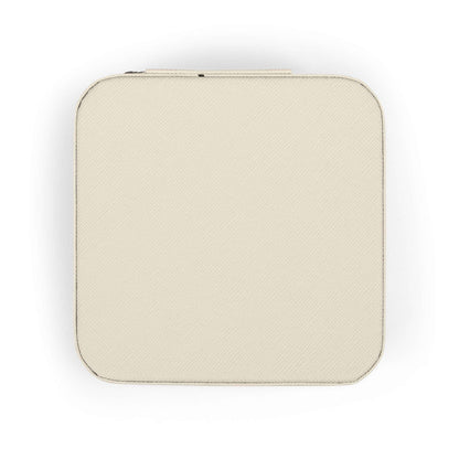 Beige pouch on a white background