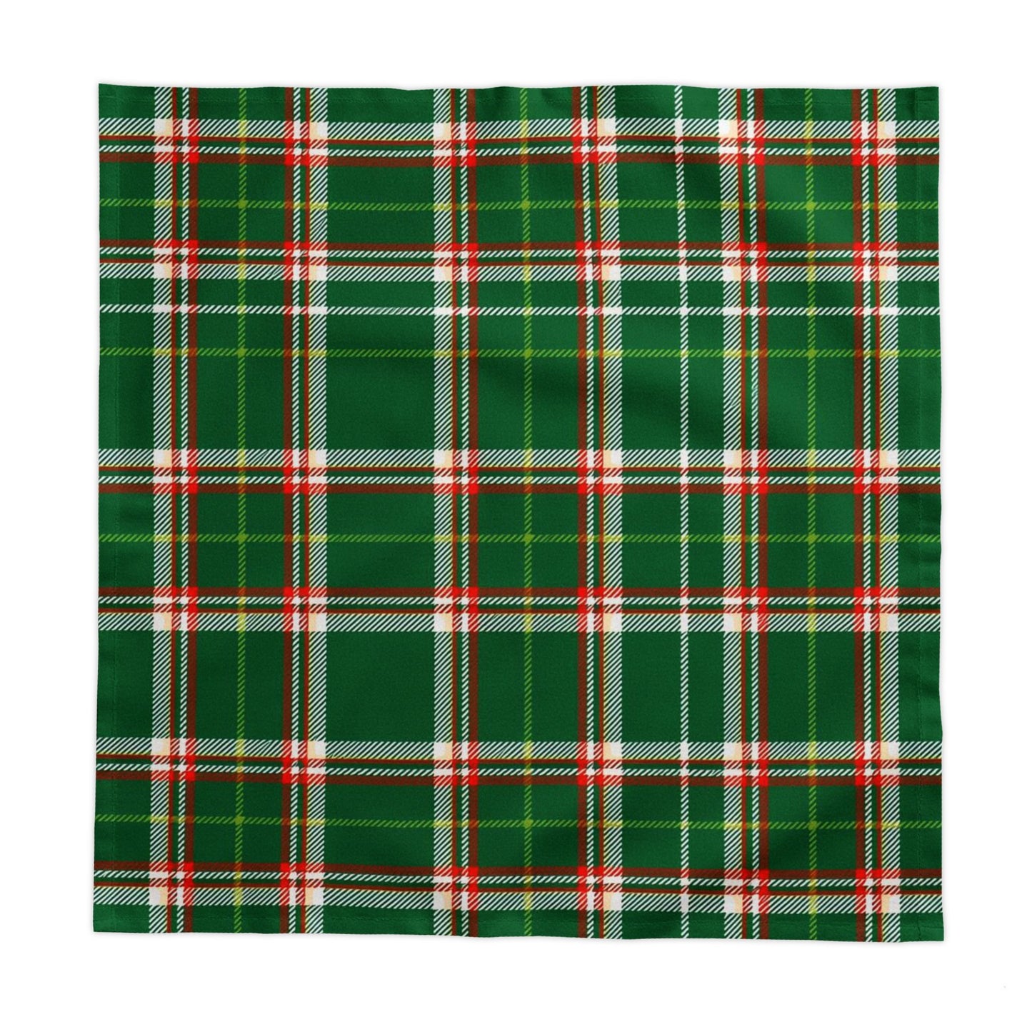 Green Plaid Tablecloth — Classic Tartan Holiday Table Linen