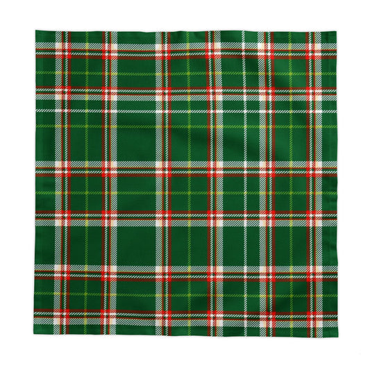 Green Plaid Tablecloth — Classic Tartan Holiday Table Linen
