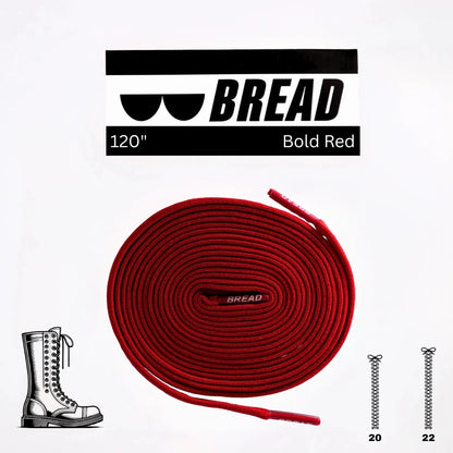 Bold Red Shoe Laces from Bread