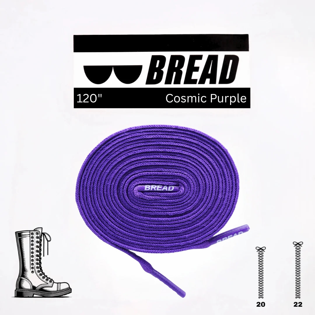 Cosmic Purple Shoe Laces from Bread
