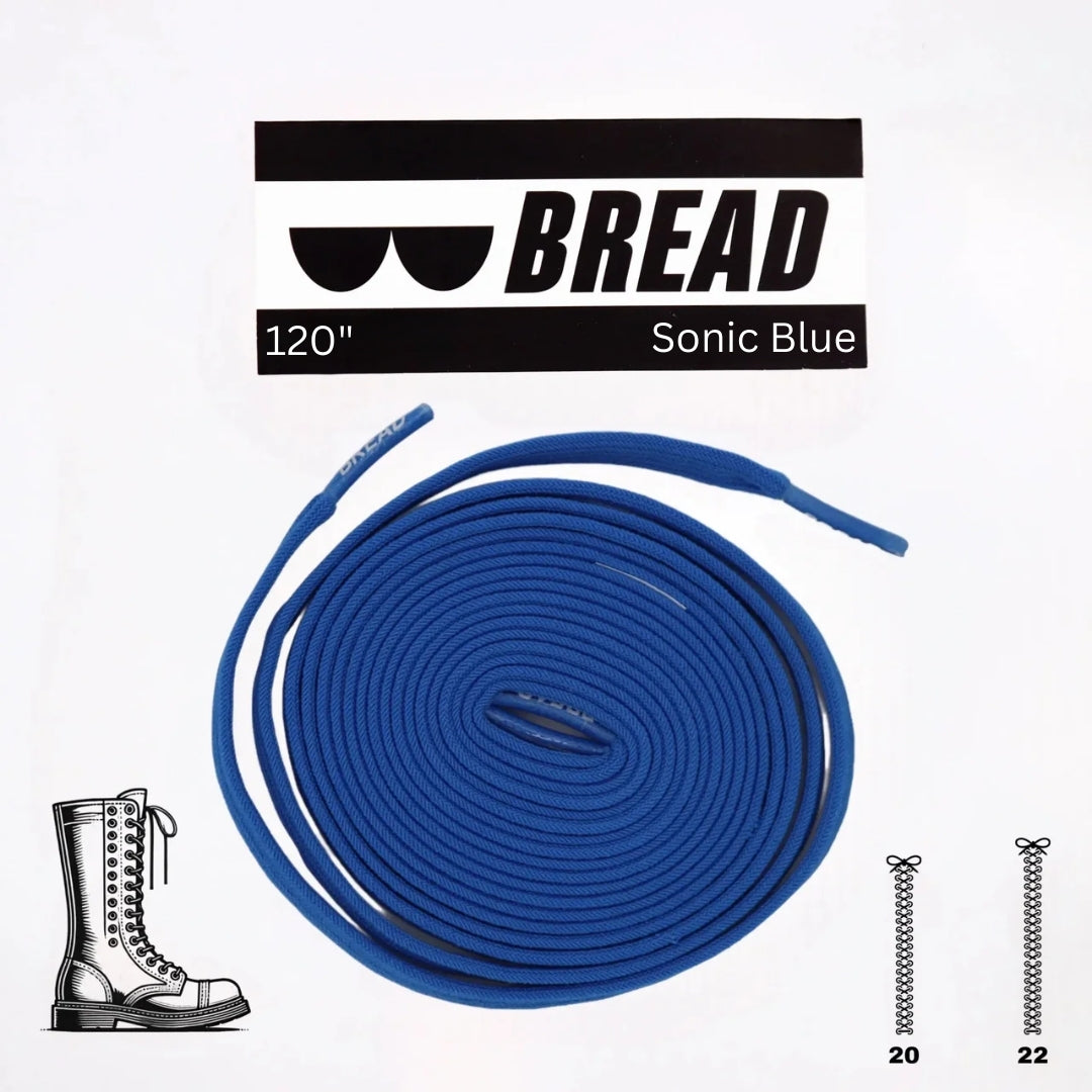 Sonic Blue Shoe Laces from Bread