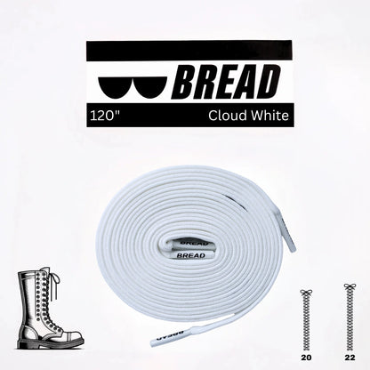 Cloud White Shoe Laces from Bread