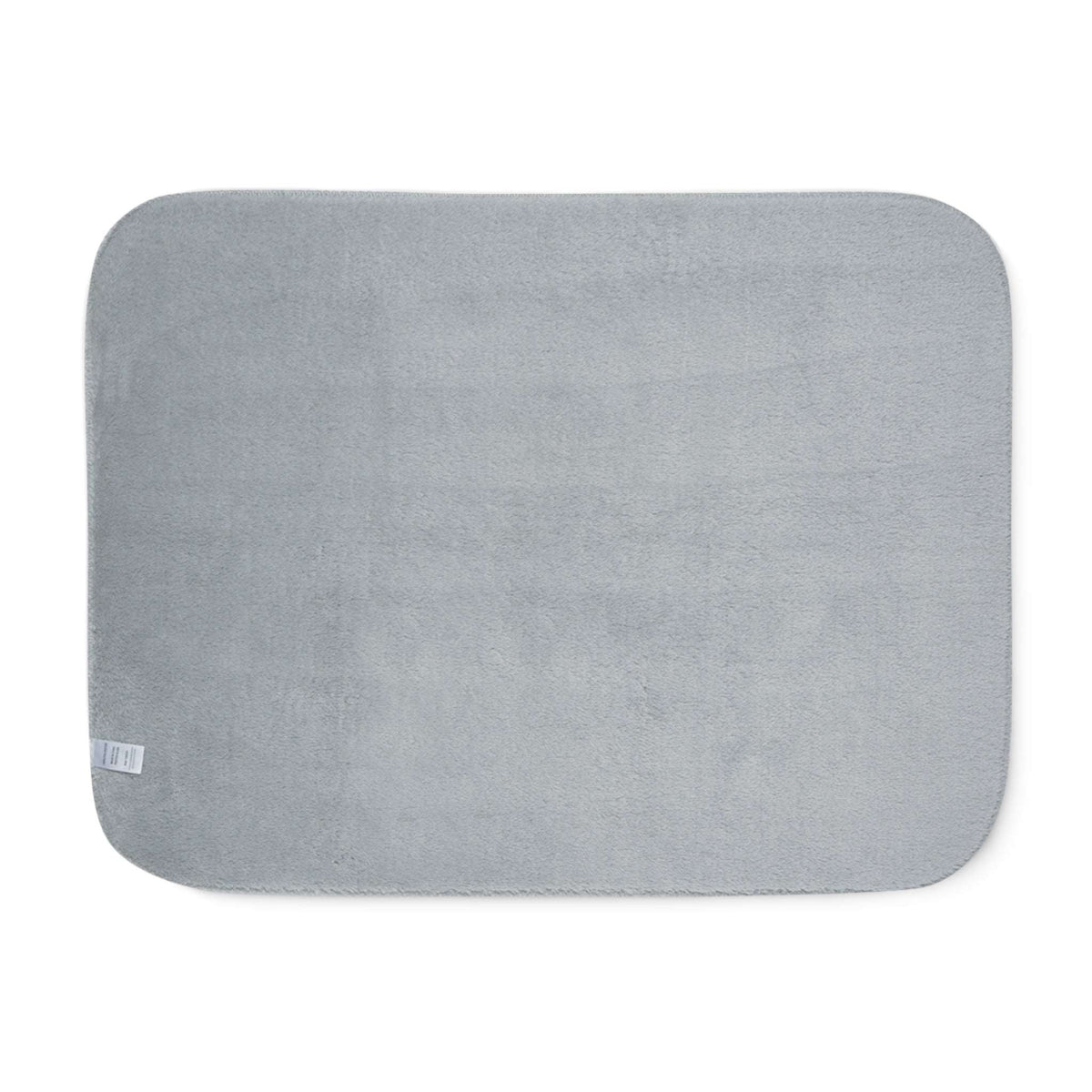 Gray bath mat on a white background