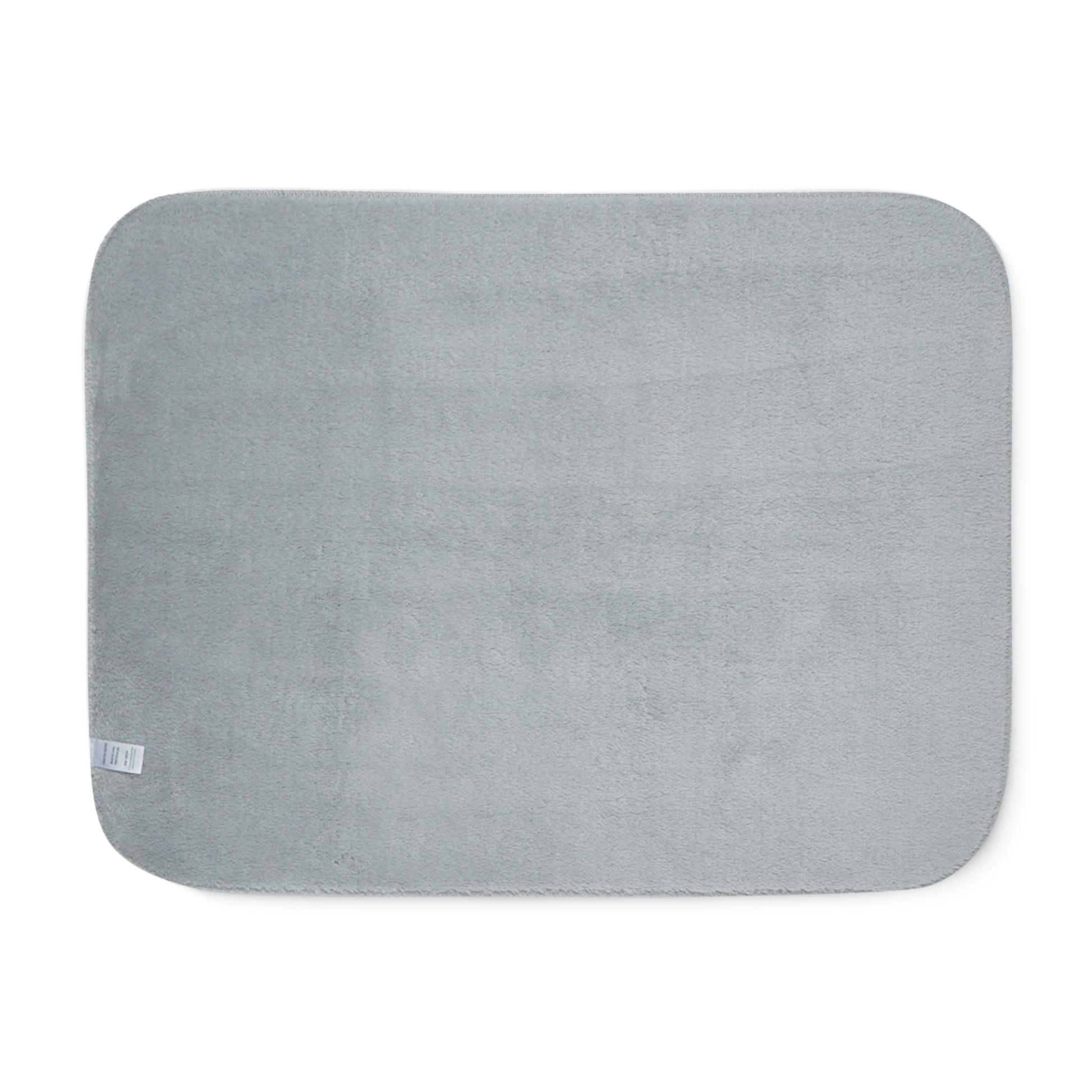 Gray bath mat on a white background