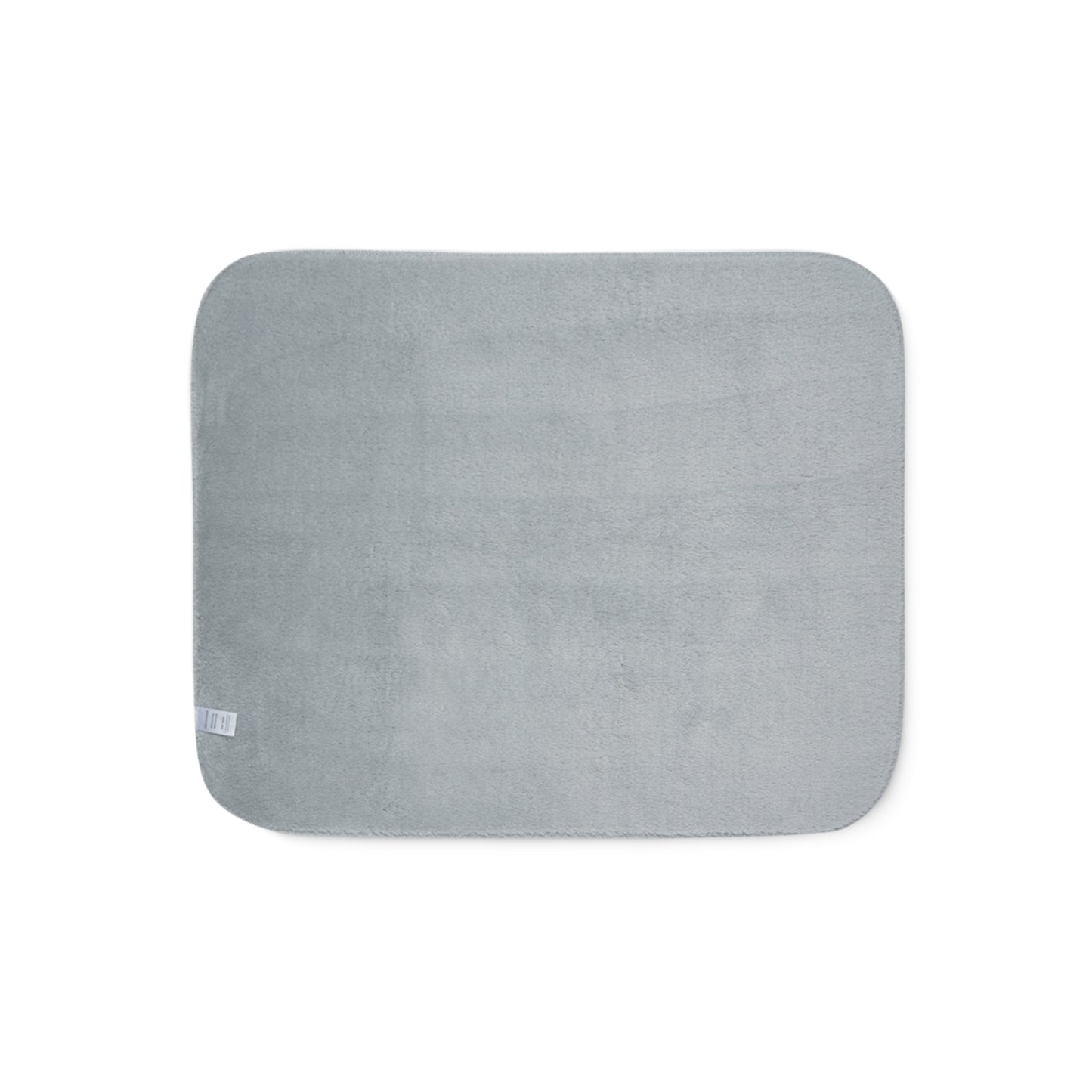 Gray rectangular cushion on a white background