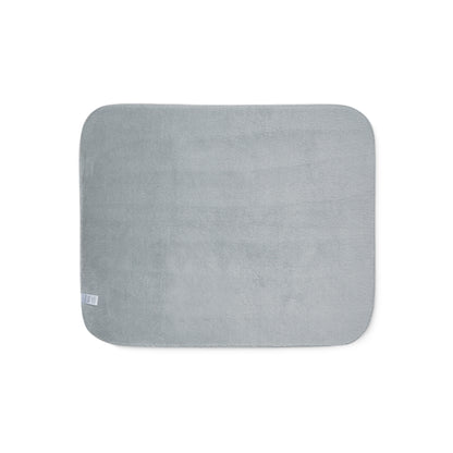 Gray rectangular cushion on a white background