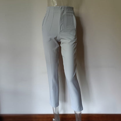 Women's High-Waisted Straight Leg Pants