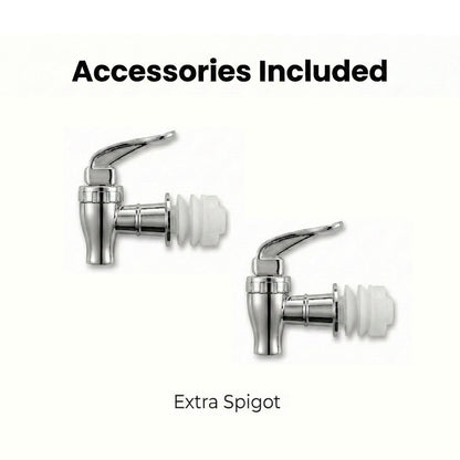 Drink dispenser accessories included in set.  Extra spigots.