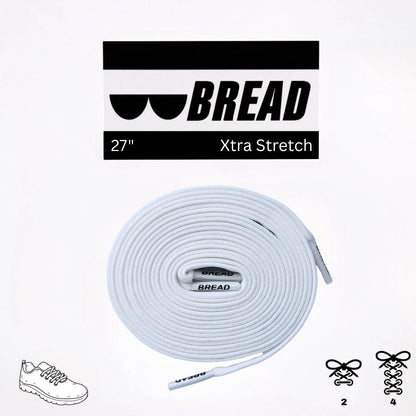 Cloud White Shoe Laces from Bread