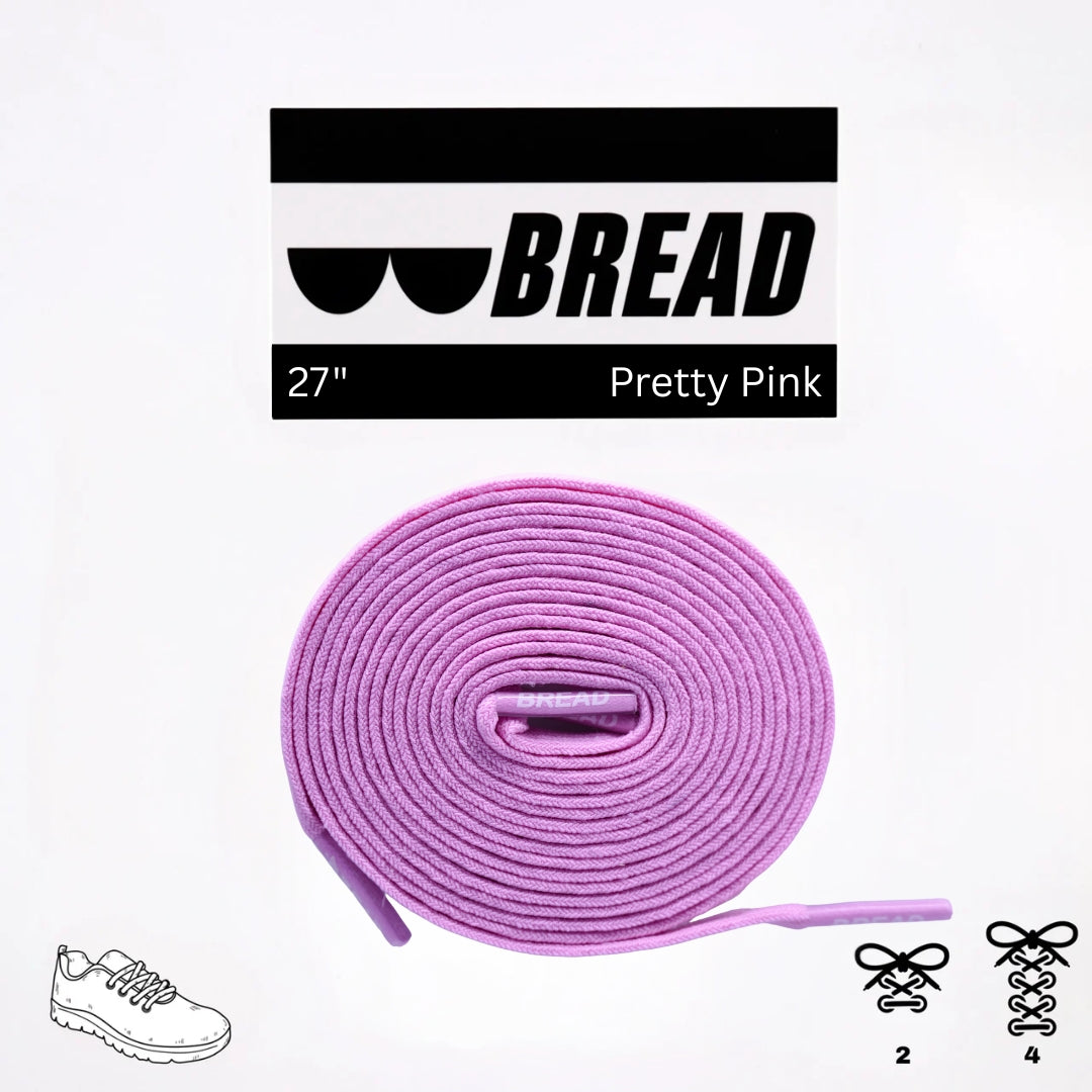 Pretty Pink Shoe Laces from Bread