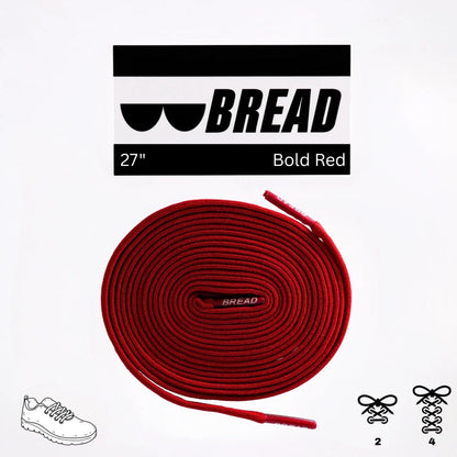 Bold Red Shoe Laces from Bread