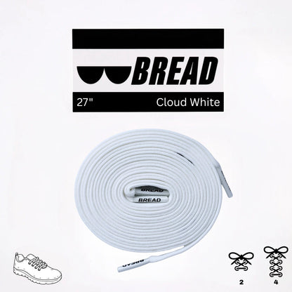 Cloud White Shoe Laces from Bread