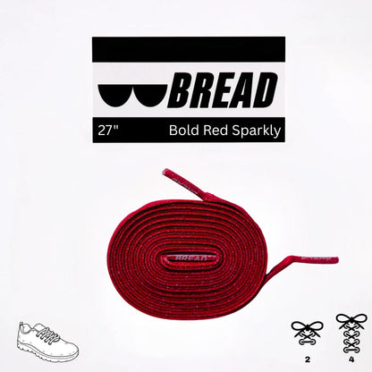 Bold Red Shoe Laces from Bread